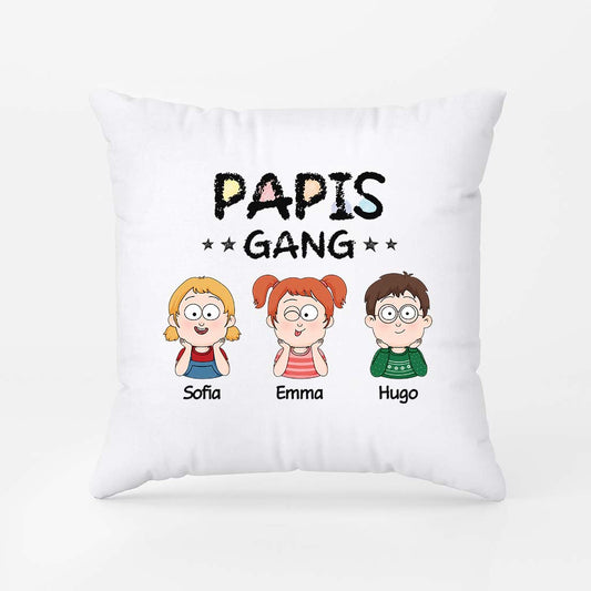 2140PGE1 papas gang chibi zeichenstil mama papa kissen personalisiert 2140P5U7B