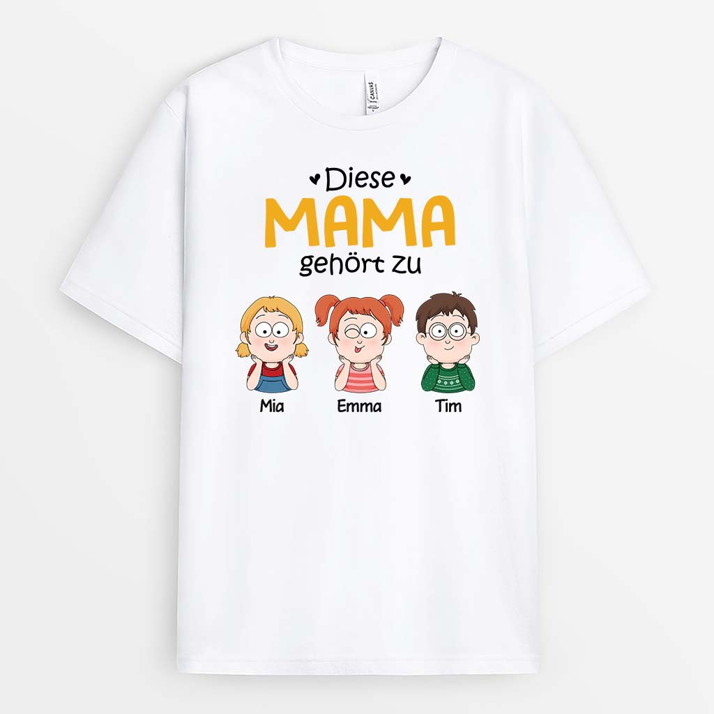 Diese Mamas/Omas Gehört Zu - Personalisiertes Geschenk | T-shirt für Frauen