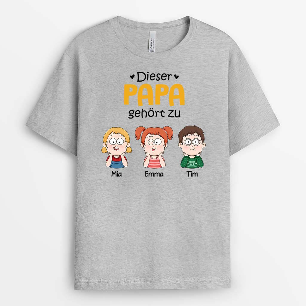 Diese Papas/Opas Gehört Zu - Personalisiertes Geschenk | T-shirt für Herren