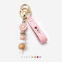 2142MGE1 name _ blume personalisiertes geschenk  uv druck daisy schlusselanhanger perlen mamaoma 2142mjcl7a_1