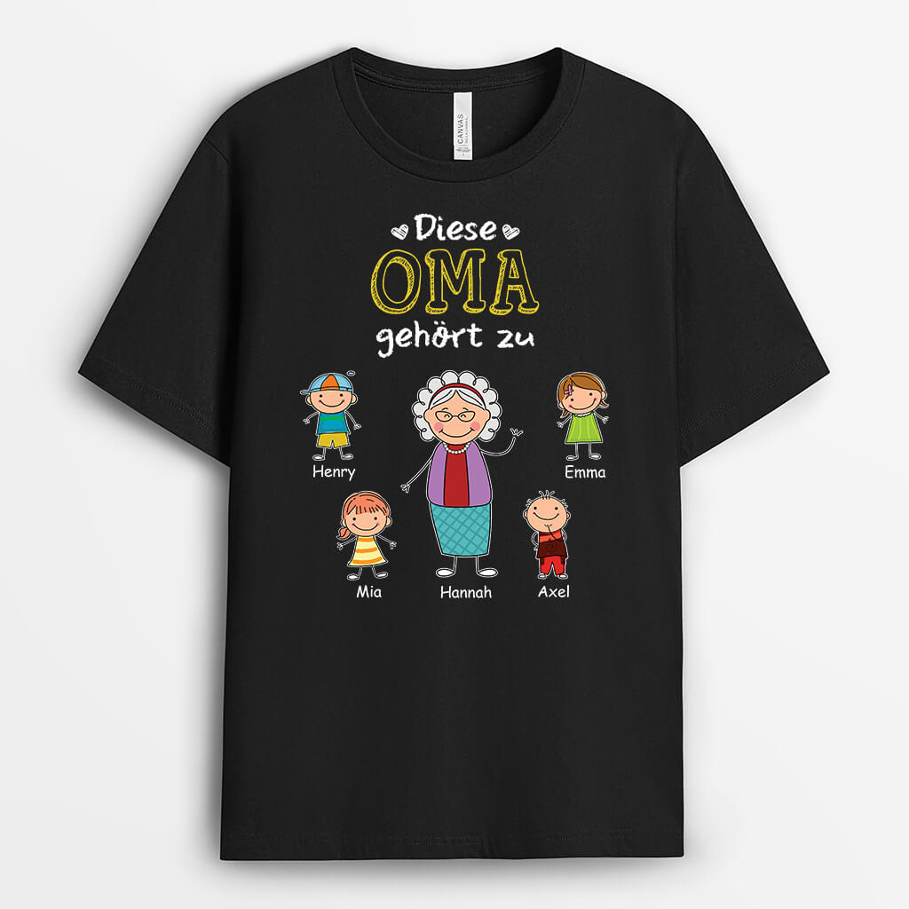 Diese Oma Gehört Zu - Personalisiertes Geschenk | T-shirt für Omas