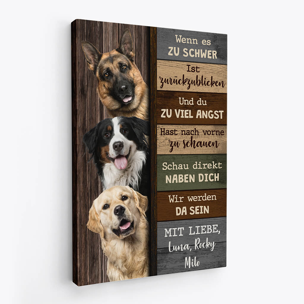 2155CGE2 personalisierte schau direkt neben dich ich werde immer da sein leinwand