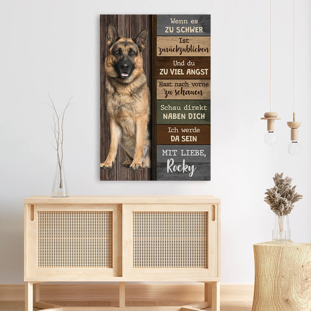 2155CGE3 personalisierte schau direkt neben dich ich werde immer da sein leinwand