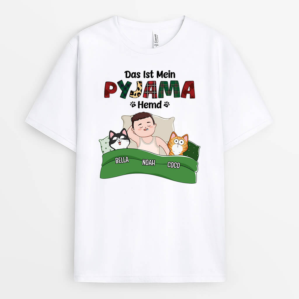 2158AGE2 personalisiertes dies ist mein pawjama shirt katzen t shirt_cb75d224 d797 4cc2 8cdc 62c577bfe648