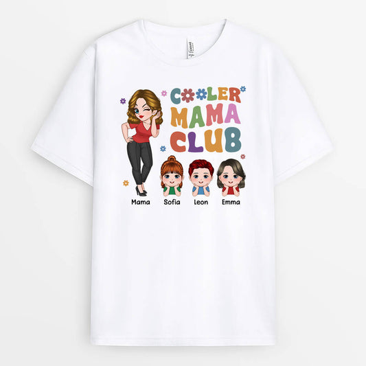 2159AGE1 personalisiertes cooler mama oma club t shirt