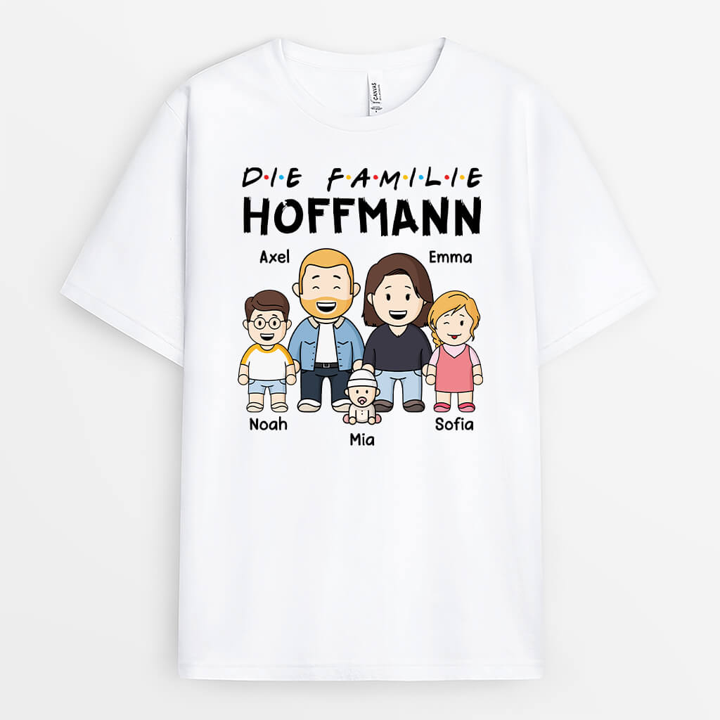 Die Familie - Personalisiertes Geschenk | T-shirt für die Familie