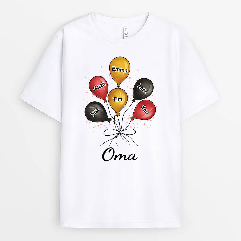 Ballon Oma Enkel - Personalisiertes Geschenk | T-Shirt für Mamas