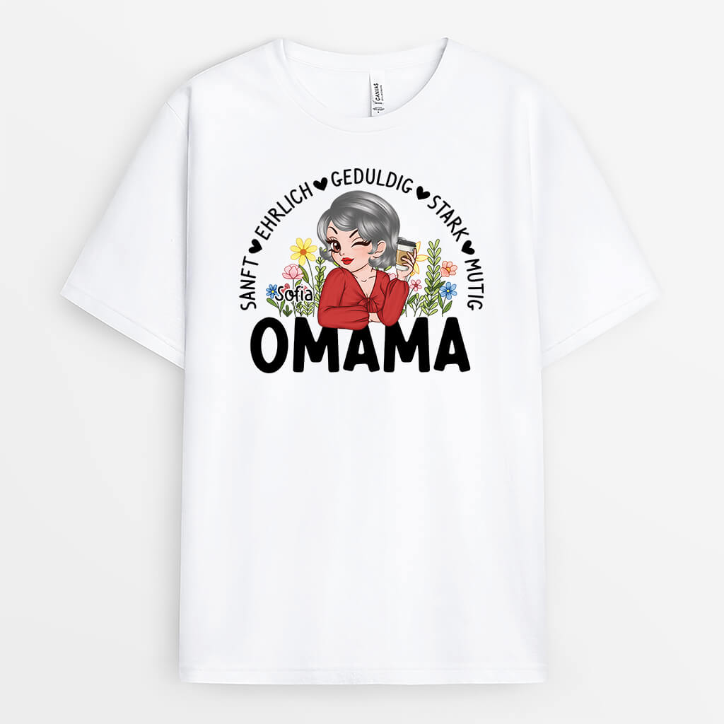 Blumen Mama - Personalisiertes Geschenk | T-Shirt für Mamas
