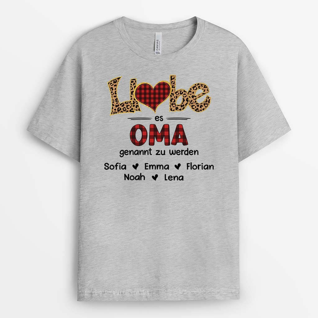 Liebe Es Mama/Oma Genannt Zu Werden - Personalisiertes Geschenk | T-Shirt für Omas/Mamas