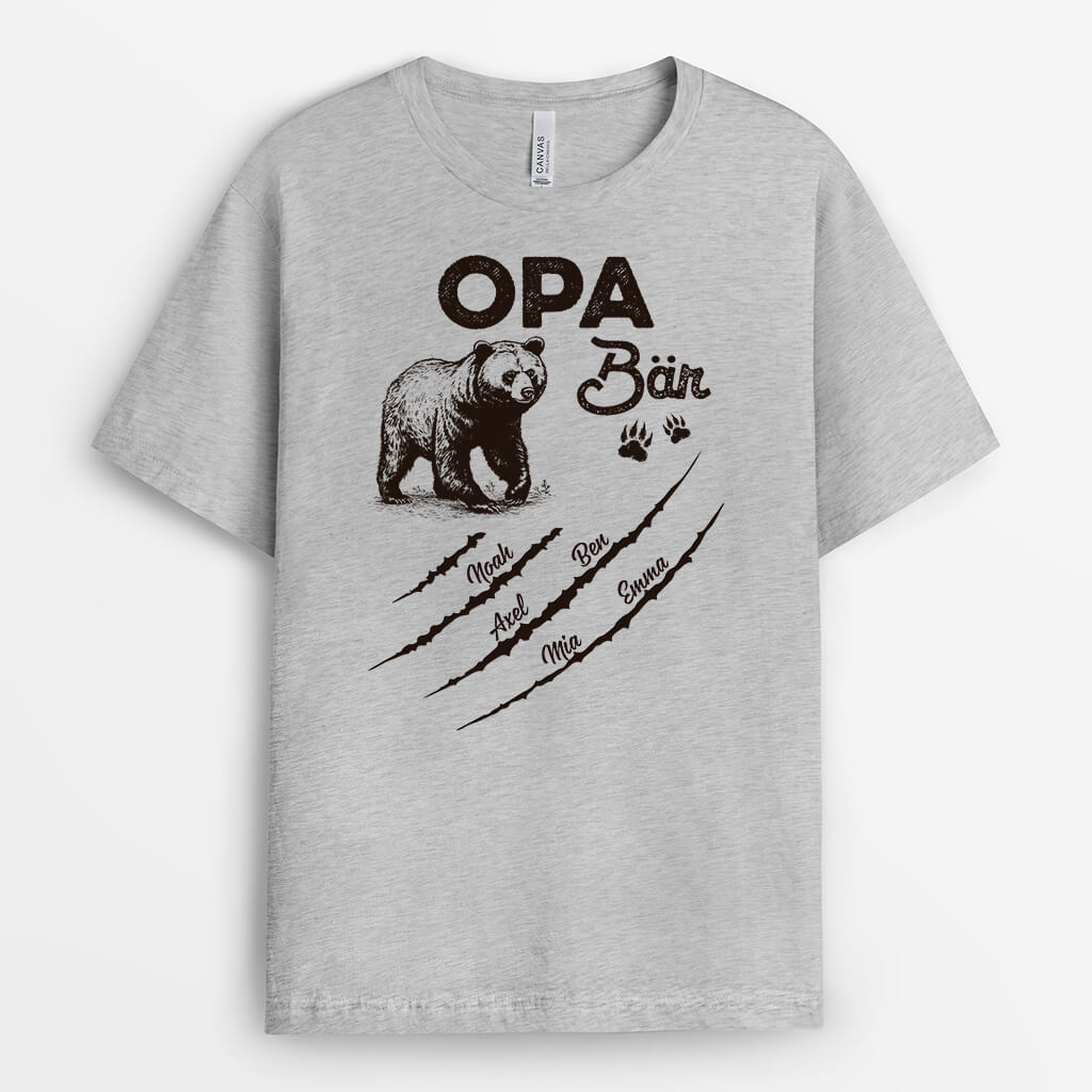 Papa Bär - Personalisiertes Geschenk | T-shirt für Papas