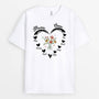 2174AGE1 personalisiertes mama oma herz mit blumen t shirt
