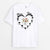 Mama/Oma Herz Mit Blumen - Personalisiertes Geschenk | T-shirt für Mamas
