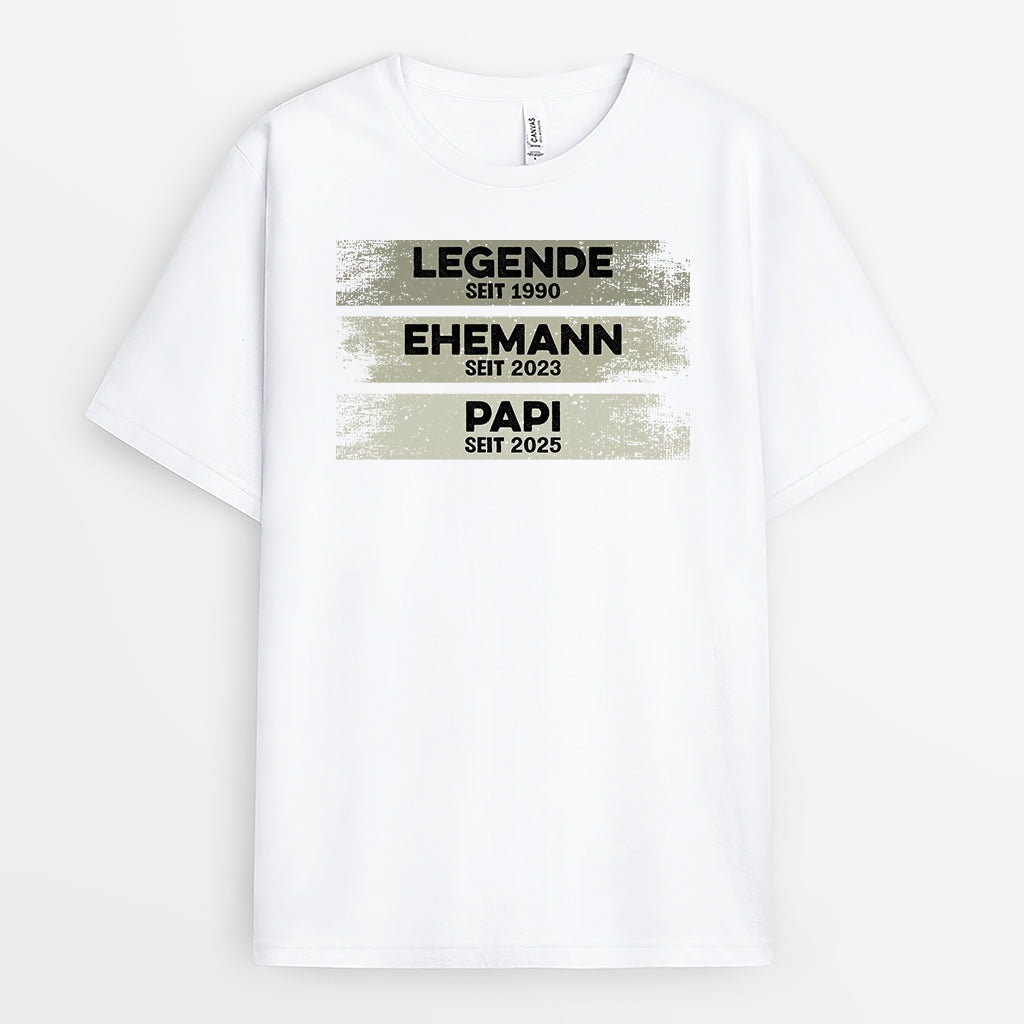 2193AGE2 legende ehemann papa opa seit weisses t shirt opa personalisiert 2193A5L5B