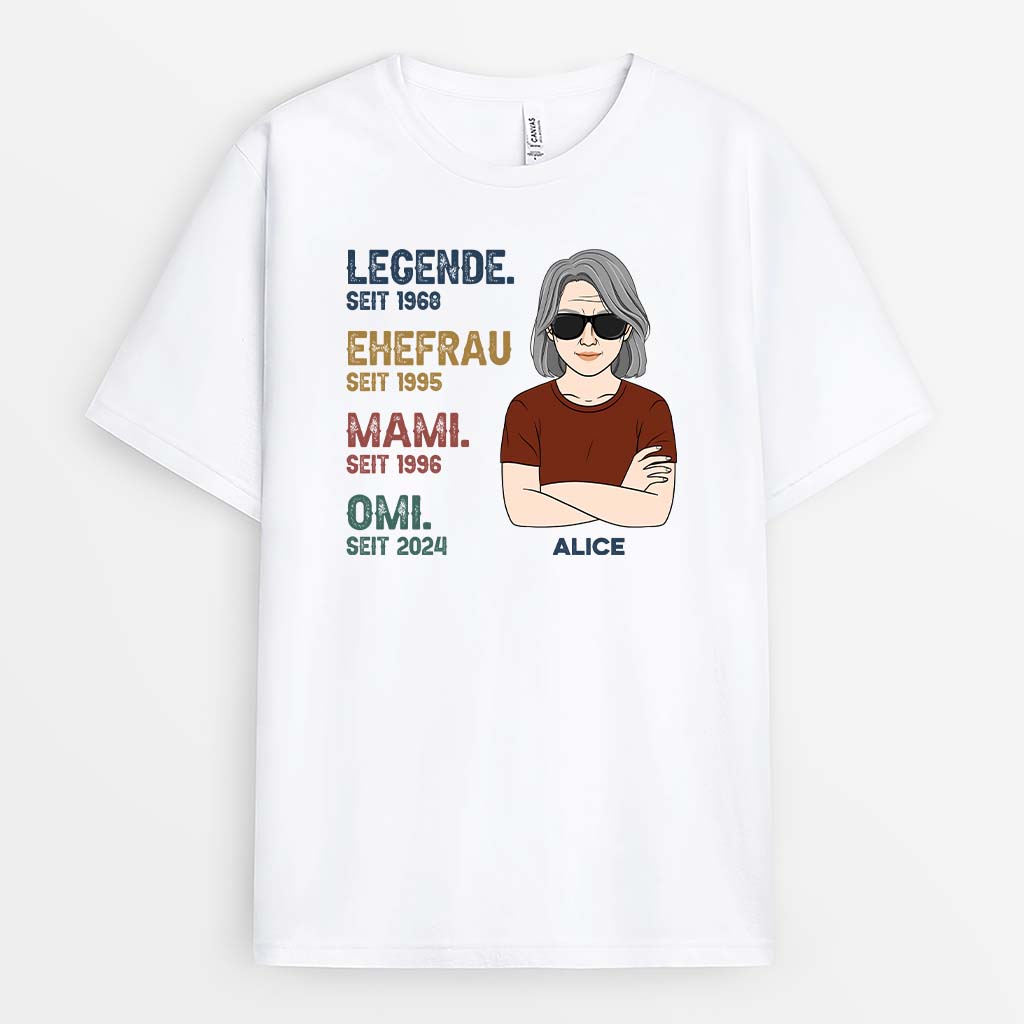 Die Legende - Personalisiertes Geschenk | T-shirt für Frauen
