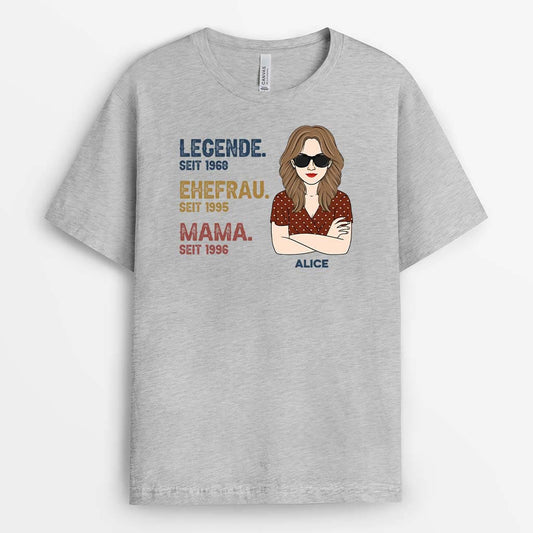 2207GE2 personalisiertes die legende t shirt