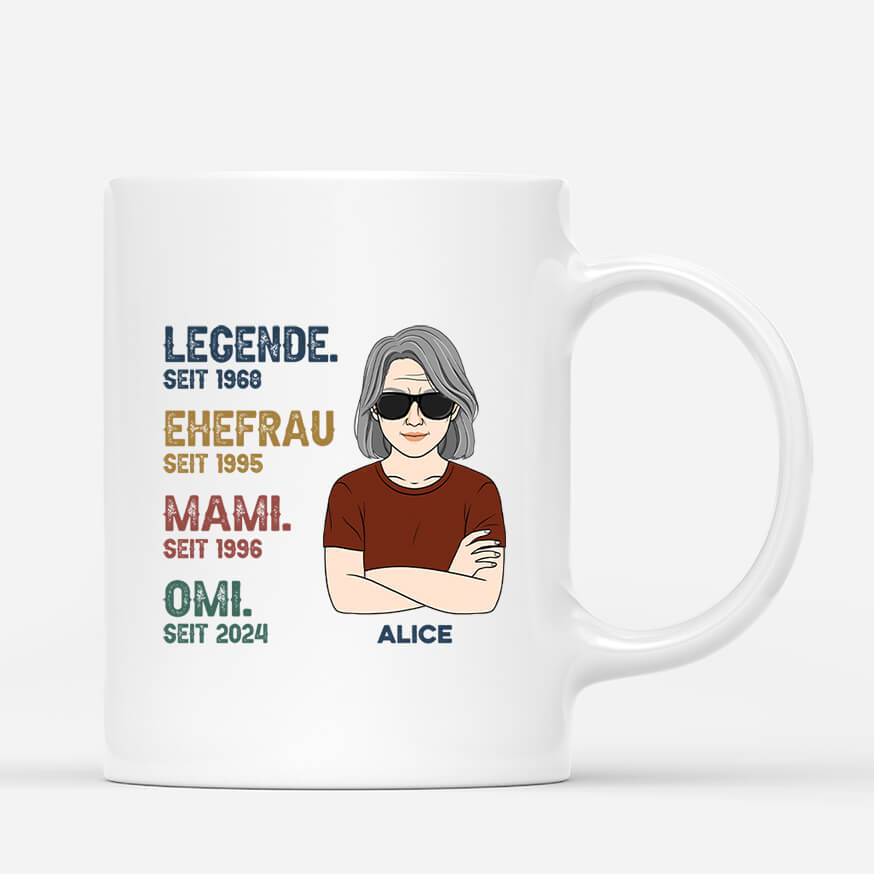 Die Legende - Personalisiertes Geschenk | Tasse für Frauen