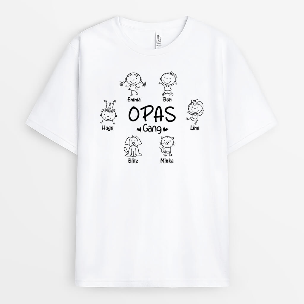 Papas/Opas Bande - Personalisiertes Geschenk | T-Shirt für Papas