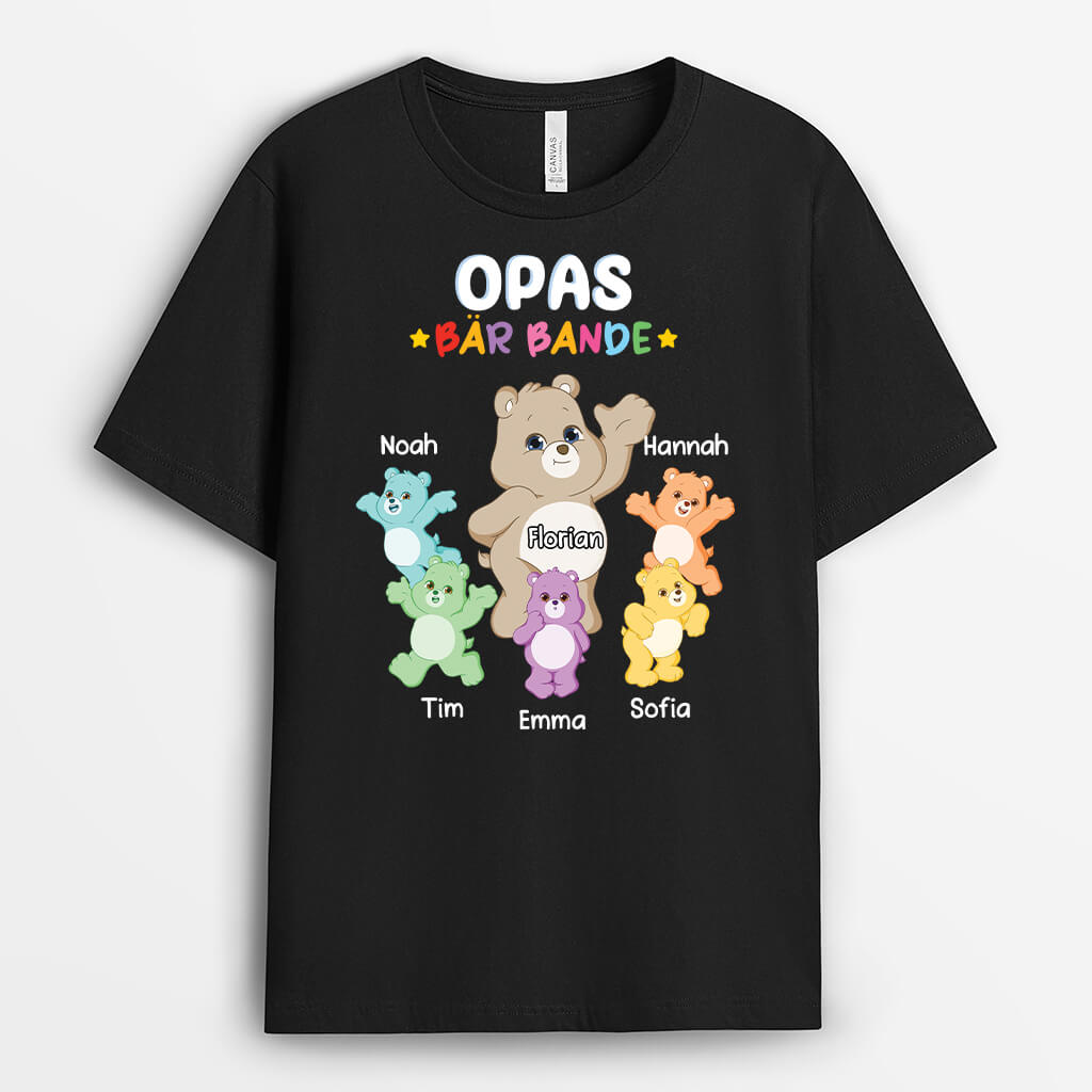 Opas Bär Bande - Personalisiertes Geschenk | T-shirt für Opas