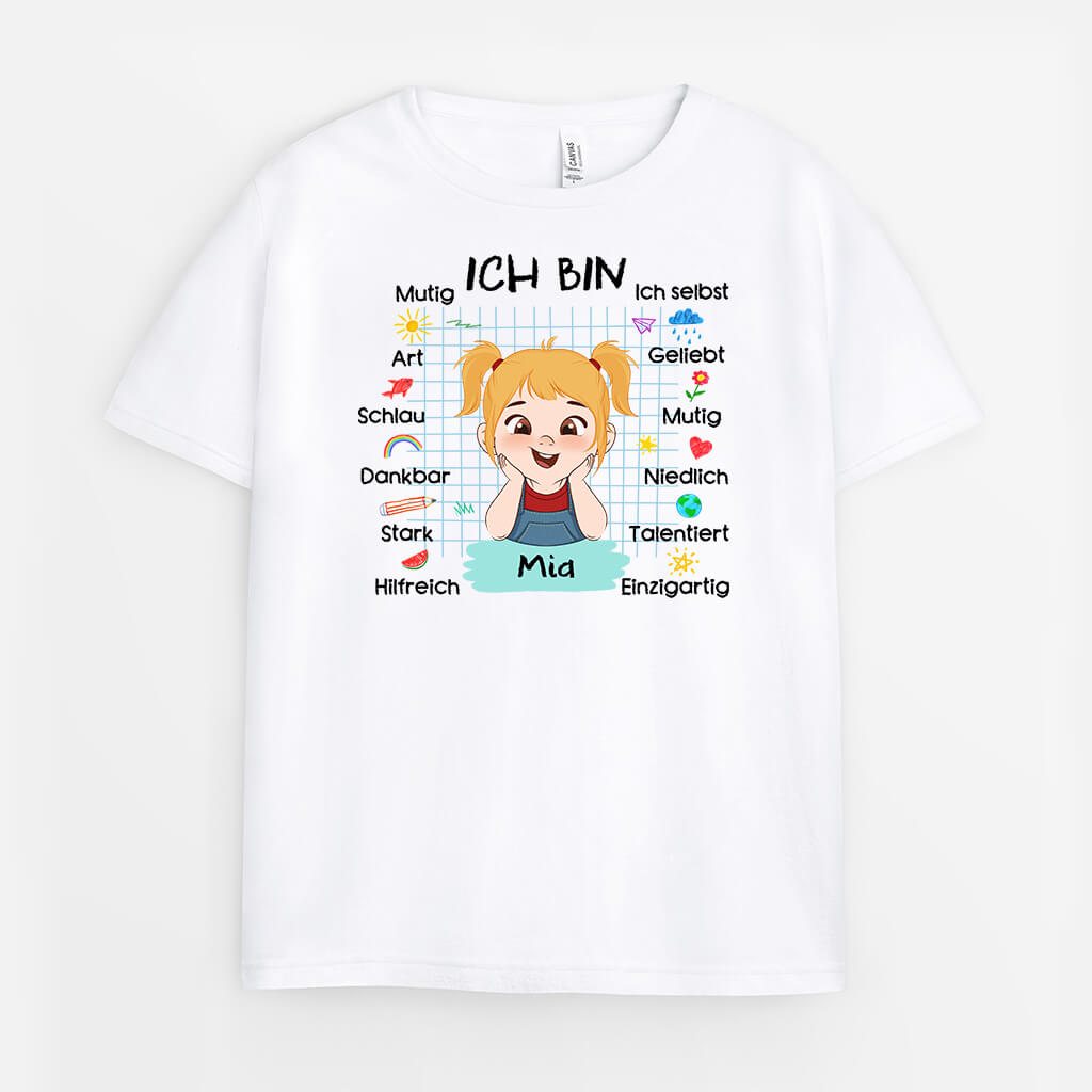 Ich Bin - Personalisiertes Geschenk | T-shirt für Kinder