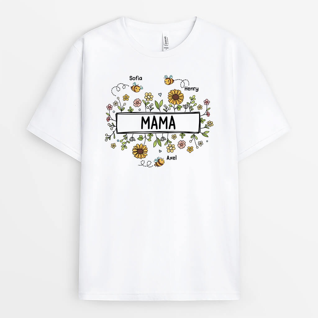 Oma Mit Ihren Bienen - Personalisiertes Geschenk | T-shirt für Omas