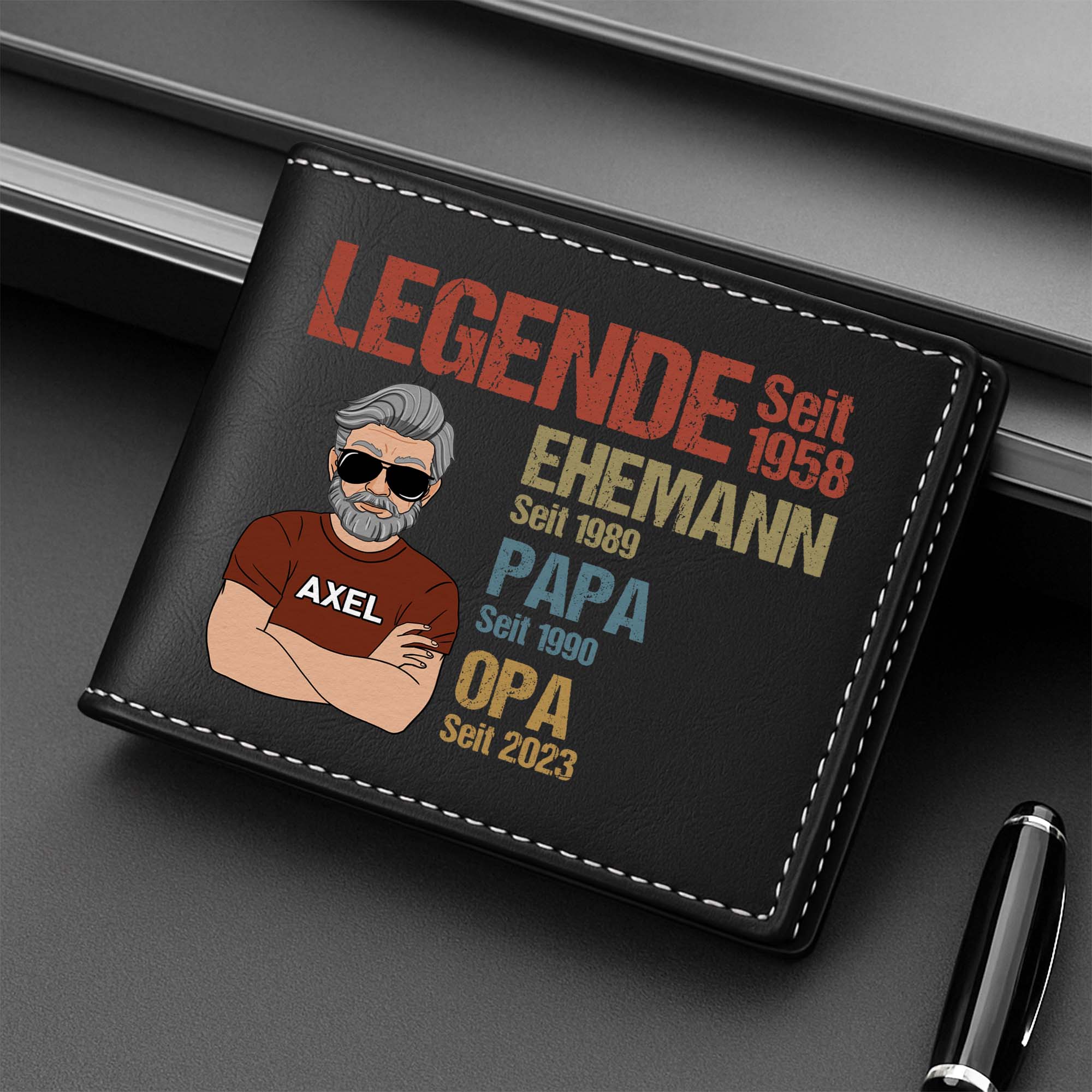 2260JGE2 legende ehemann papa opa geldborse herren personalisiert_ vintage 2260J6H5B