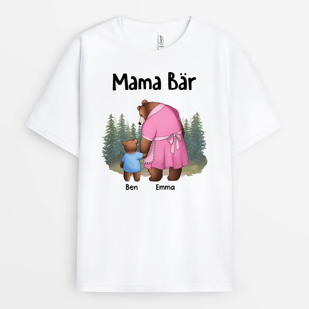 Mama Bärin - Personalisiertes Geschenk | T-shirt für Mamas