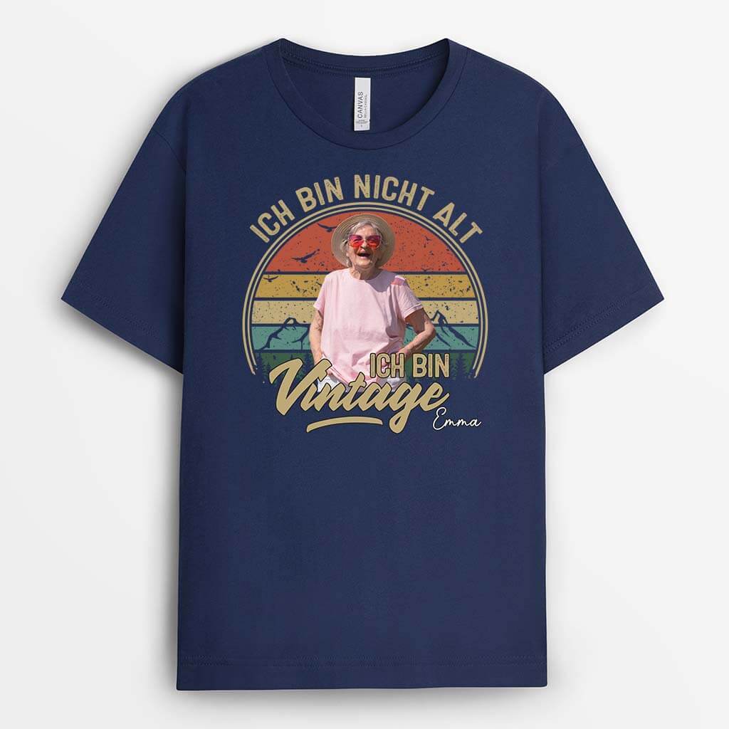 2267AGE2 personalisiertes ich bin nicht alt ich bin vintage t shirt