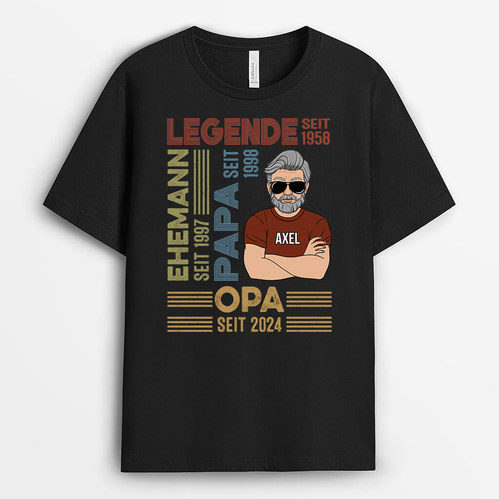 Die Legende - Personalisiertes Geschenk | T-shirt für Omas/Mamas