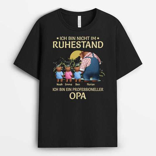 2301AGE1 personalisiertes ich bin nicht im ruhestand ich bin ein professioneller opa t shirt 2301a3g8b