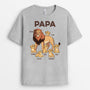 2325AGE2 personalisiertes papa lowe und seine lowenkinder t shirt