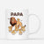 Papa Löwe Und Seine Löwenkinder - Personalisiertes Geschenk | Tasse für Papas