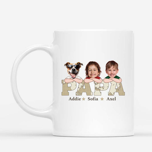 2333MGE1 personalisierte papa und kinder weltkarte tasse_d8514680 a1dd 4a71 8737 72993092e945