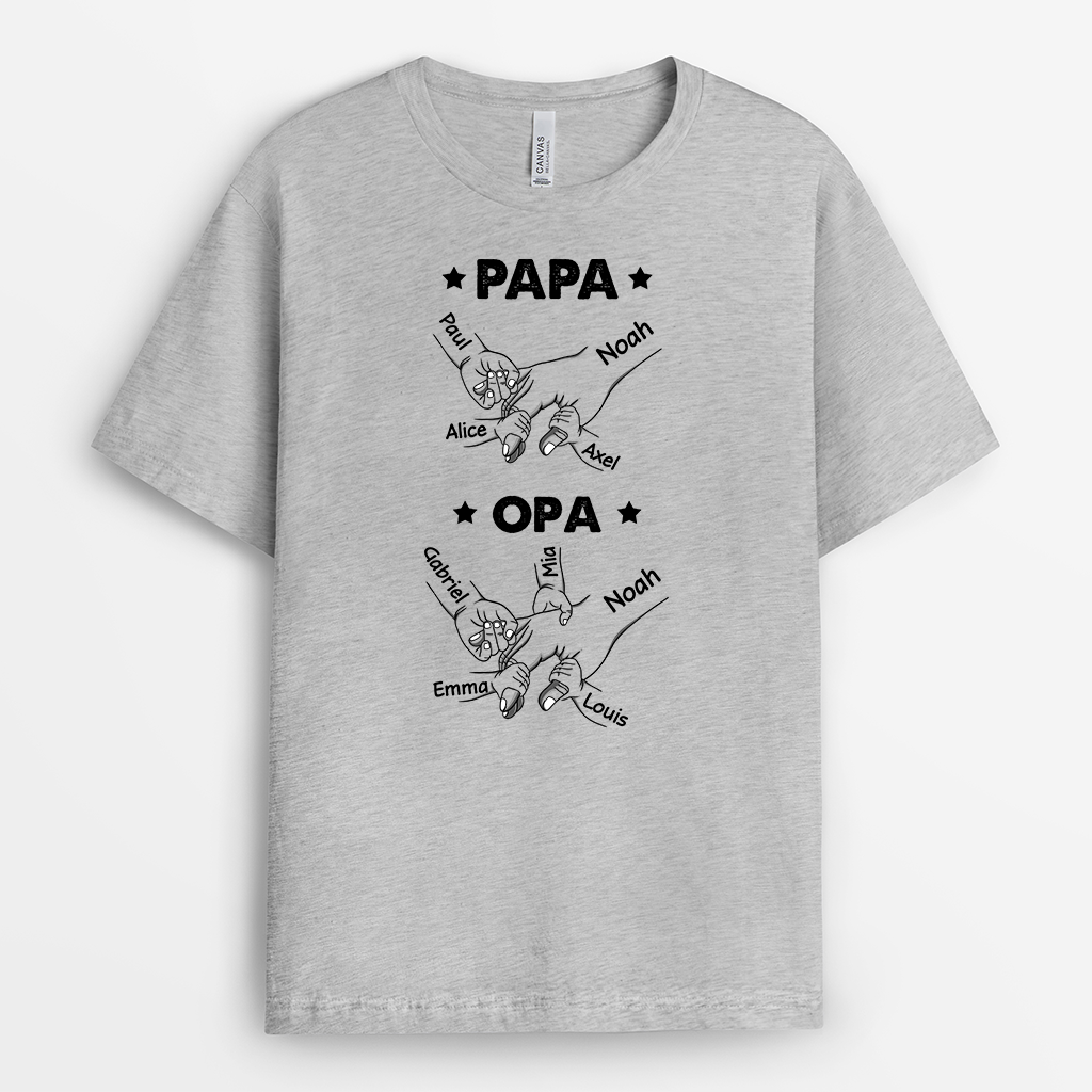 2347AGE2 personalisiertes zuerst papa jetzt opa t shirt 2347a6a5b