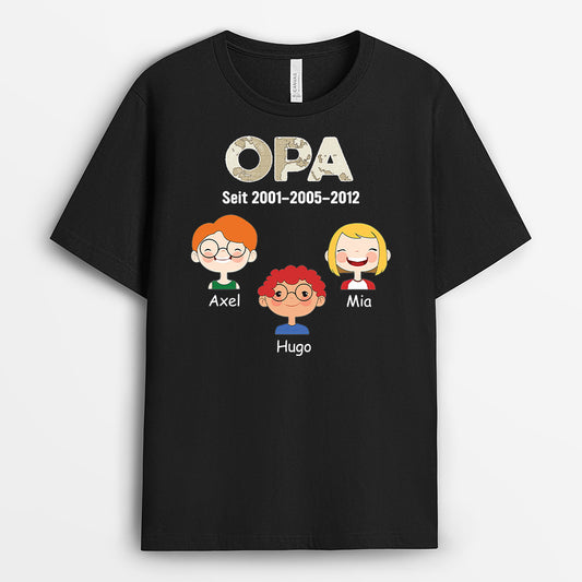 2363AGE2 personalisiertes papa seit t shirt 2363a6c5b