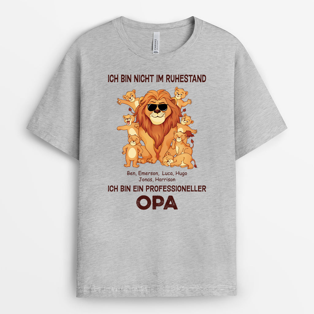 2376AGE2 personalisiertes ich bin nicht im ruhestand ich bin ein professioneller opa t shirt 2376a5e7b