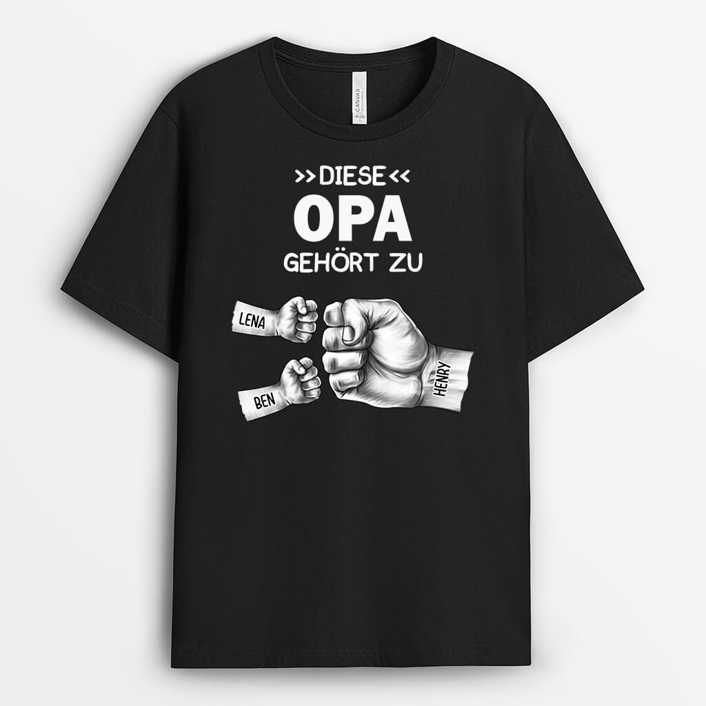 Dieser Papa Gehört Zu - Personalisiertes Geschenk | T-shirt für Papas