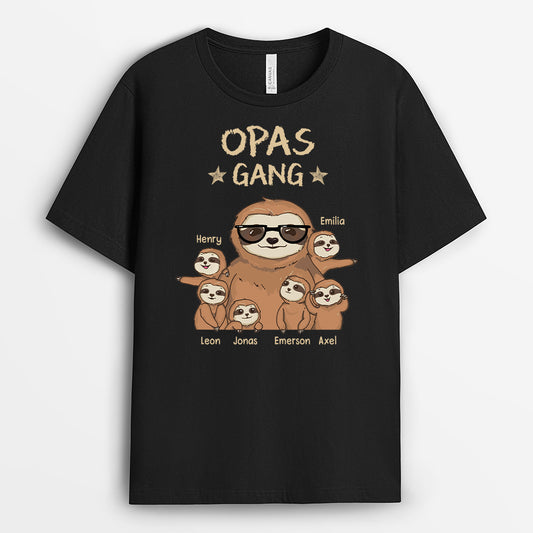 2395AGE1 personalisiertes papas opas bande faultiere t shirt 2395a645b