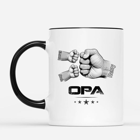 2407MGE2 papa opa und faust  personalisierte tasse fur manner mit lebendigen bildern