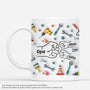 2409MGE1 personalisierte papa und kinder werkzeug tasse 2409m5d5b