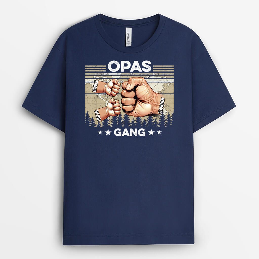 Papas/Opas Bande Faust - Personalisiertes Geschenk | T-shirt für Opas/Papas