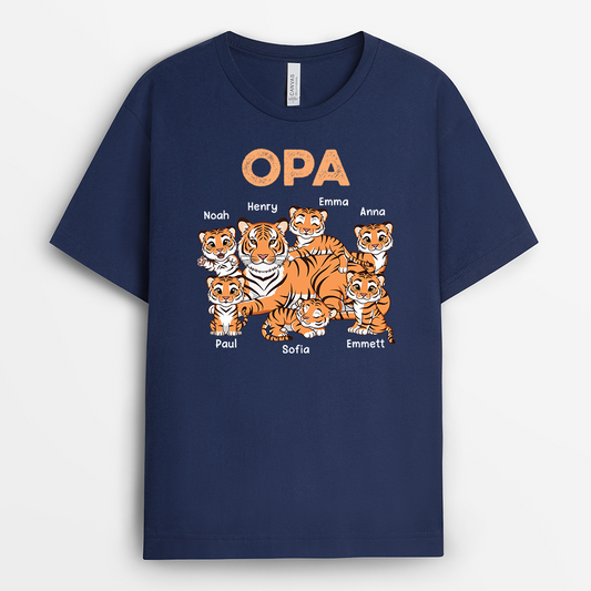 2436AGE2 personalisiertes papa tiger t shirt 2436a9g8b