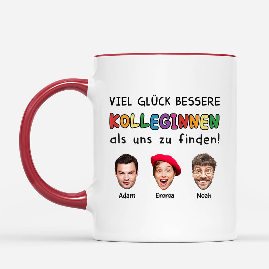 2449MGE2 viel gluck bessere kollegen zu finden als uns  personalisierte tasse fur kolleginnen und kollegen