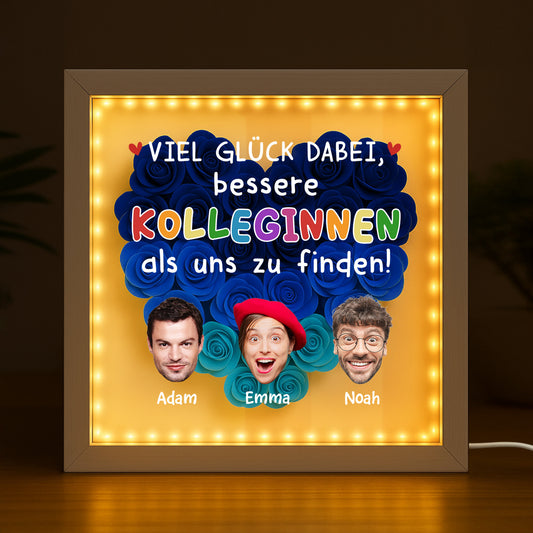 2449OGE2 viel erfolg 3d bilderrahmen personalisiert_ abschied kollege mit gesicht 2449O8L5O