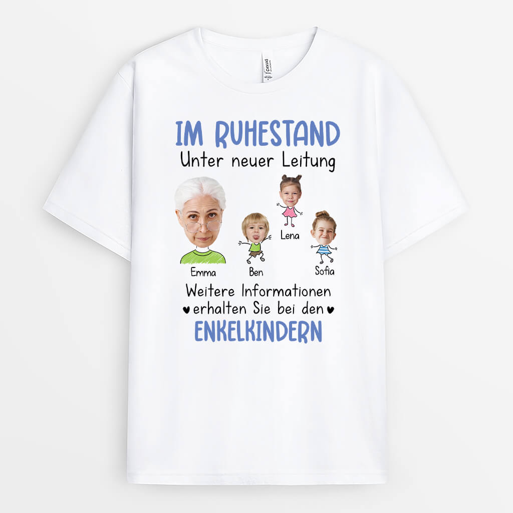 Weitere Informationen Erhalten Sie Bei Den Enkelkindern - Personalisiertes Geschenk | T-Shirt für Omas