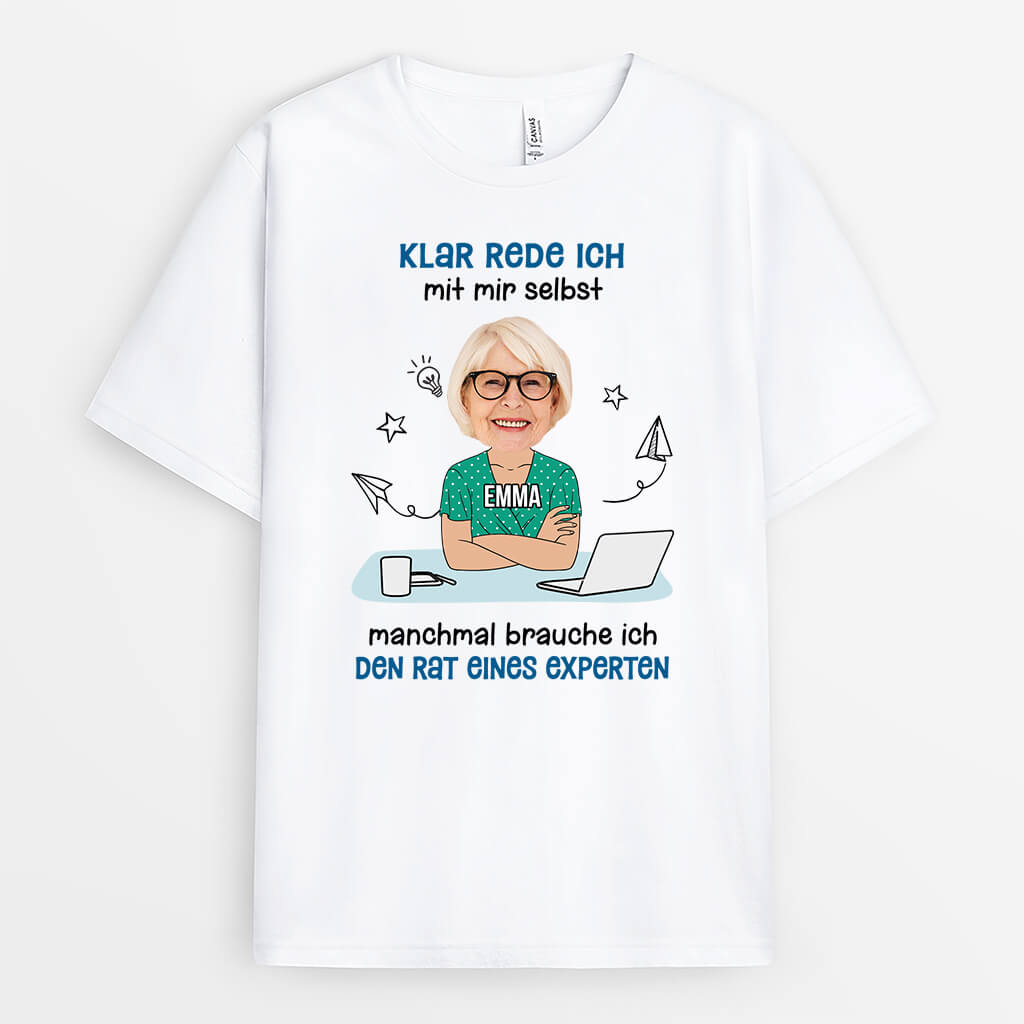 Klar Rede Ich Mit Mir Selbst Frauen - Personalisiertes Geschenk | T-Shirt für Frauen