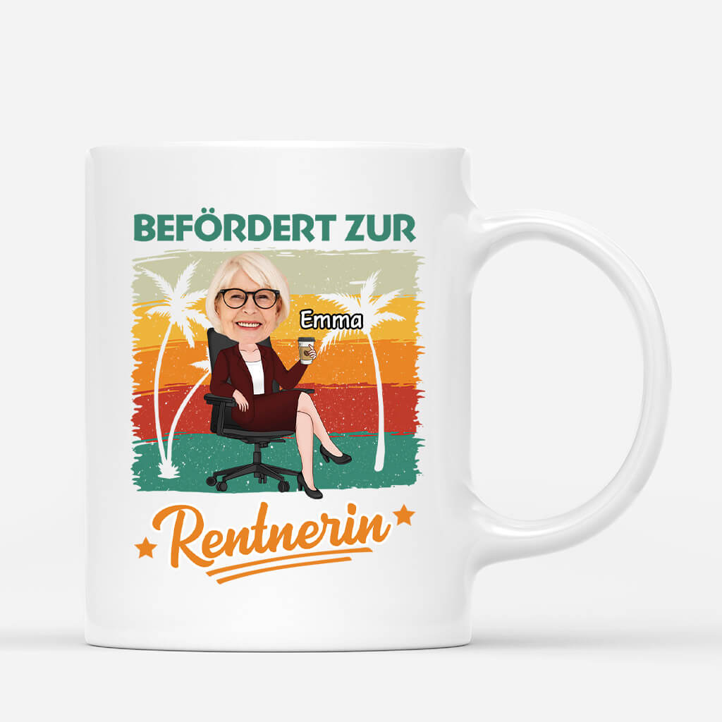 Befördert Zur Rentnerin  - Personalisiertes Geschenk | Tasse für Frauen