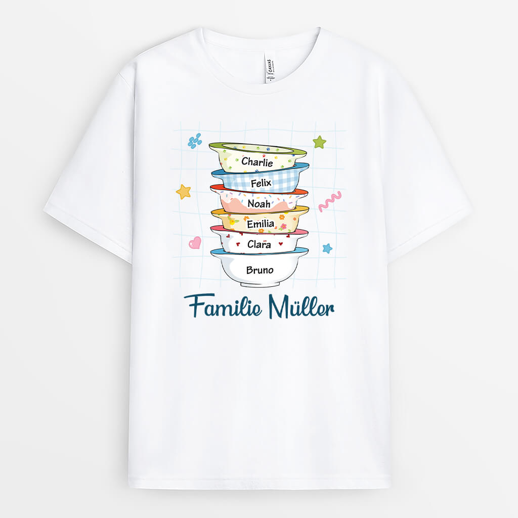 Die Familie - Personalisiertes Geschenk | T-Shirt für die Familie