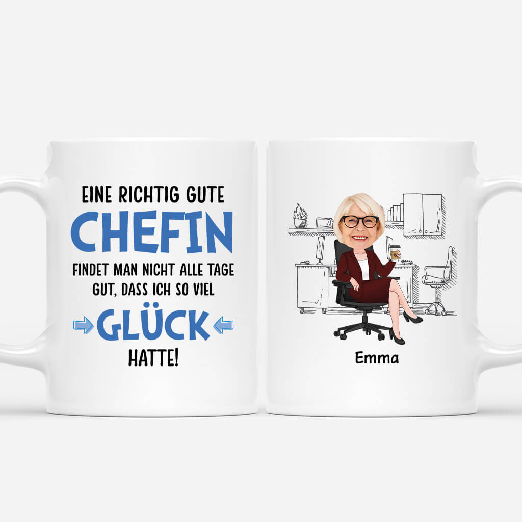 Eine Richtig Gute Chefin Findet Man Nicht Alle Tage - Personalisiertes Geschenk | Tasse für Chefinnen