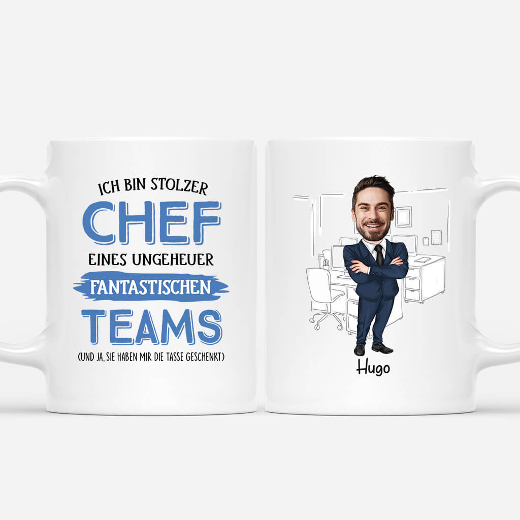 Ich Bin Stolzer Chef - Personalisiertes Geschenk | Tasse für Chefs