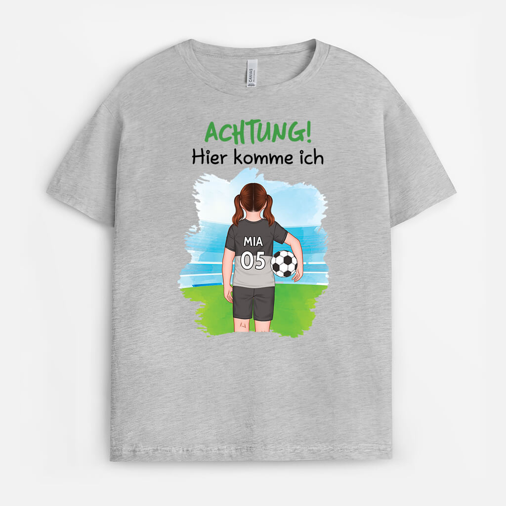 Achtung Hier Komme Ich - Personalisiertes Geschenk | T-Shirt für Kinder und Jugendliche
